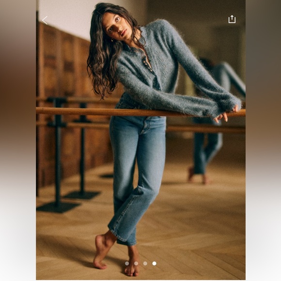 NWOT Angie Cardigan Blue Storm - Picture 4 of 4